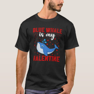 Blauer Wal ist meine Valentine-Liebe Herz Blauwal T-Shirt