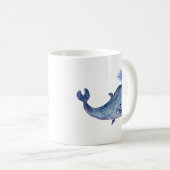 Blauer Wal Kaffeetasse (VorderseiteRechts)