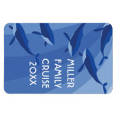 Blauer Wal Kreuzfahrtschiff Magnet (Horizontal)