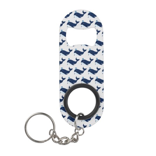 Blauer Wal, Maritim Mini Flaschenöffner (Vorderseite)