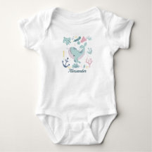 Blauer Wal Meer Leben Baby Ozean Meeresleben