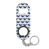 Blauer Wal, nautisch Mini Flaschenöffner (Rückseite)