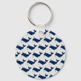 Blauer Wal, nautisch Schlüsselanhänger