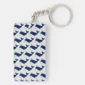 Blauer Wal, nautisch Schlüsselanhänger (Rückseite)