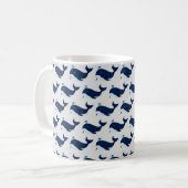 Blauer Wal, nautische Tasse (Vorderseite Links)