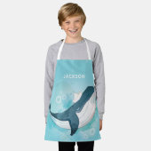 Blauer Wal Personalisiert Schürze (Getragen)