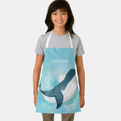 Blauer Wal Personalisiert Schürze (Insitu)