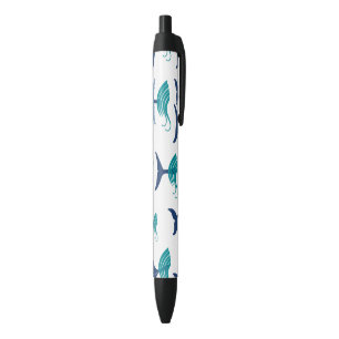 Blauer Wal Schwanz Waves Sea Animal Ocean Marine Kugelschreiber