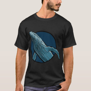 Blauer Wal T-Shirt