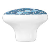 Blauer Wal und Herz Keramikknauf (Seitenansicht)