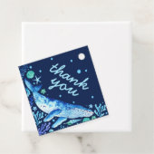 Blauer Wal unter dem Meer Vielen Dank Geschenkanhänger (Beispiel)
