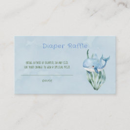 Blauer Wal unter dem Meeresboy-Windelwal Visitenkarte