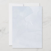 Blauer Wal unter Meer Babydusche Einladung (Rückseite)