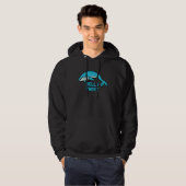 Blauer Wal Wal Hallo Da Hoodie (Vorne ganz)