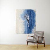 Blauer Wal Wandteppich (Beispiel)