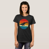 Blauer Wal, Whale Lover, Whale Art, Retro Whale T-Shirt (Vorne ganz)