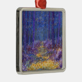 Blauer Wald 2 2012 Silbernes Ornament (Rechts)