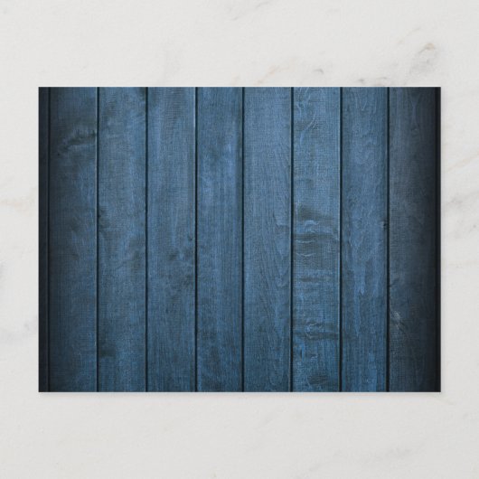 Blauer Wald Feier zur Beerdigung des Lebens Einlad Ankündigungspostkarte (Rückseite)