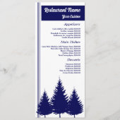 Blauer Wald, Restaurant Slimline Menükarte (Vorderseite)