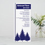 Blauer Wald, Restaurant Slimline Menükarte (Stehend Vorderseite)