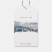 Blauer Wald und Fox, Freude an der Welt, Urlaub Geschenkanhänger (Rückseite)