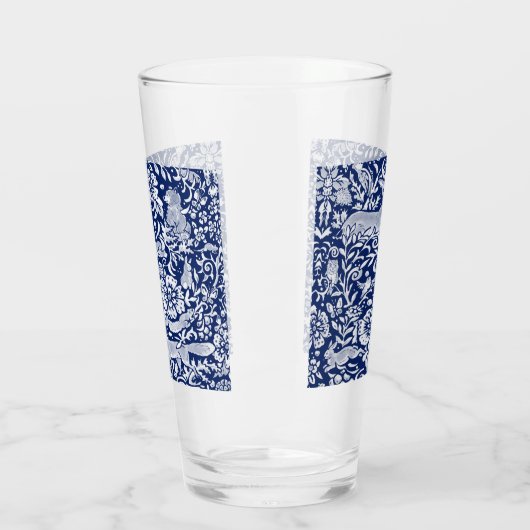 Blauer Wald- und Pflanzenwald Glas (Links)