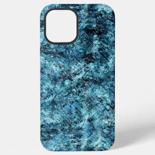 Blauer Wald unter Schnee oder zerbrochenem Glassti iPhone 12 Pro Max Hülle