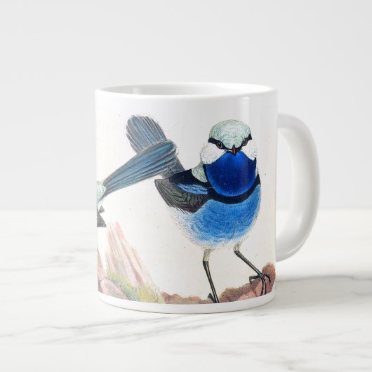 Blauer Walfang Wildtiere Jumbo Tasse (Vorderseite Rechts)