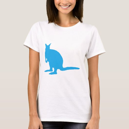 Blauer Wallaby. T-Shirt (Vorderseite)
