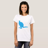 Blauer Wallaby. T-Shirt (Vorne ganz)