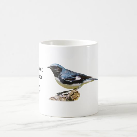 Blauer Warbler-Kaffee-Tasse Kaffeetasse (Mittel)