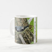 Blauer Warbler-Kaffee-Tasse Kaffeetasse (Vorderseite Links)