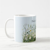 Blauer Waschbär Blumen-Träume Kaffeetasse (Links)