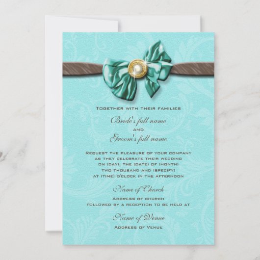 Blauer Wasserbarsch Einladung (Rückseite)