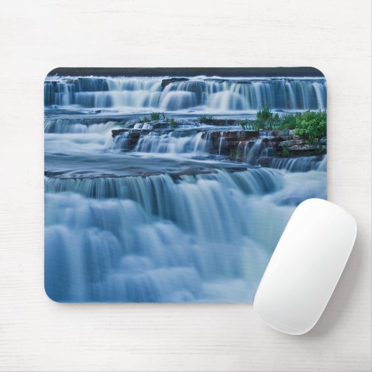 Blauer Wasserfall Mousepad (Mit Mouse)