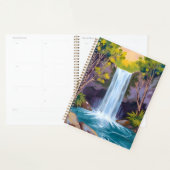 Blauer Wasserfall | Waldlandschaft Naturmalerei Planer (Anzeige)