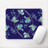 Blauer Wasserfarben-Blossom Mousepad (Mit Mouse)