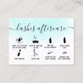 Blauer Wasserfarben nach der Pflege Visitenkarte (Vorderseite)