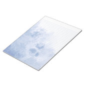 Blauer Wasserfarben Uni Ruled Editor Notizblock (angewinkelt)