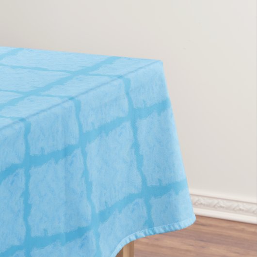 Blauer Wasserfarbenblock Tischdecke (Beispiel)