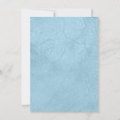 Blauer Wasserfarbenfroh Einladung (Rückseite)