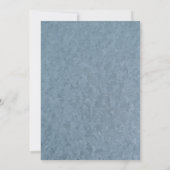 Blauer Wasserfarbenfroh Hochzeit Einladung (Rückseite)