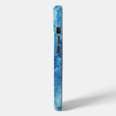 Blauer Wasserfarbensturm Case-Mate iPhone Hülle (Rückseite / Links)