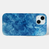 Blauer Wasserfarbensturm Case-Mate iPhone Hülle (Rückseite (Horizontal))