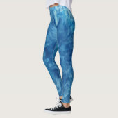 Blauer Wasserfarbensturm Leggings (Links)