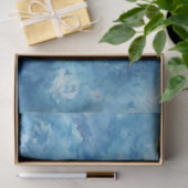 Blauer Wasserfarbensturm Seidenpapier (Geschenk)