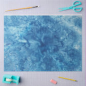 Blauer Wasserfarbensturm Seidenpapier (Basteln)