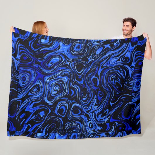 Blauer Wasserfeuerstein Fleecedecke (Beispiel)