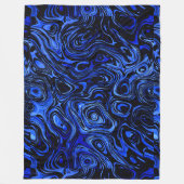 Blauer Wasserfeuerstein Fleecedecke (Vorderseite)