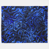 Blauer Wasserfeuerstein Fleecedecke (Vorderseite (Horizontal))